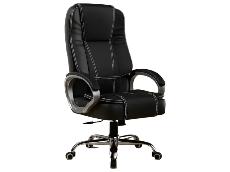 Green Soul Vienna | Leatherette Office Chair | Ergonomic Executive Boss Chair with Spacious Cushioned Seat | Heavy Duty Metal Base | High Back | 3 Years Warranty (Brown)