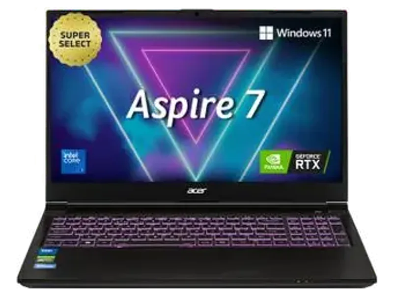 Acer Aspire 7 Intel Core 7 240H - (16 GB/512 GB SSD/Windows 11 Home/4 GB Graphics/NVIDIA GeForce RTX 3...