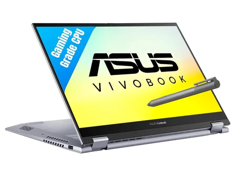 ASUS VIVOBOOK S 14 FLIP (2022), 14-INCH (35.56 CMS) FHD+ 16:10 TOUCH, AMD RYZEN 7 5800HS, 2-IN-1 LAPTOP (16GB/512GB SSD/INTEGRATED GRAPHICS/WINDOWS 11/OFFICE 2021/SILVER/1.5 KG), TN3402QA-LZ741WS