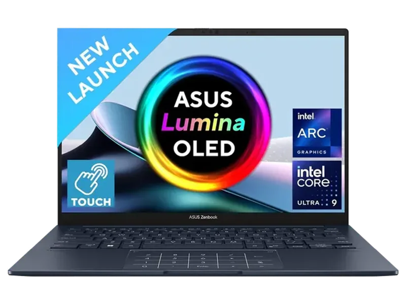 ASUS ZENBOOK 14, INTEL CORE ULTRA 9 185H, 14" 3K OLED 16:10 120HZ, THIN & LIGHT LAPTOP, BUILT-IN AI (32GB/1TB SSD/WIN11/OFFICE 2021/BACKLIT/TOUCHSCREEN/75WHR/PONDER BLUE/1.28 KG), UX3405MA-PZ962WS