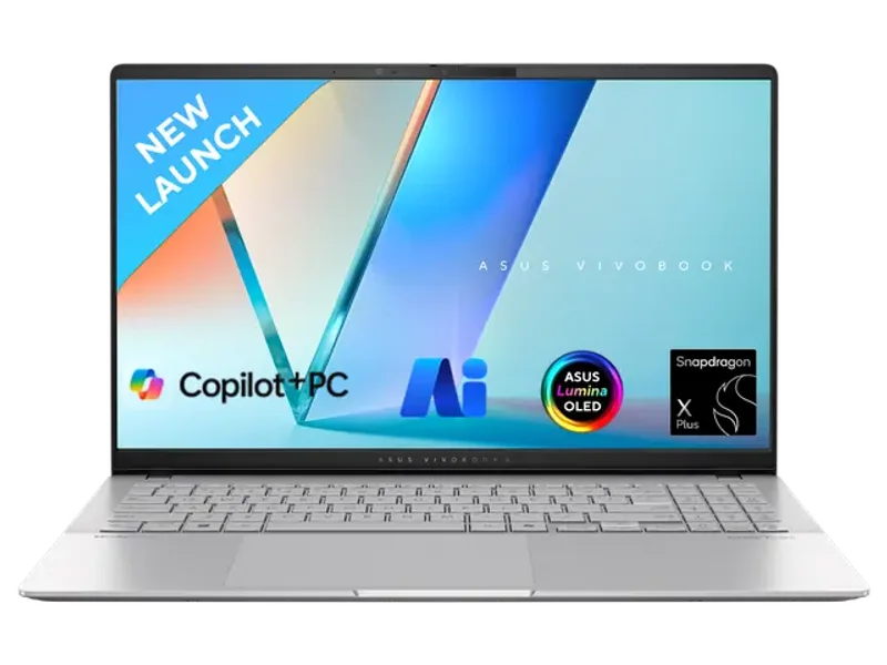 ASUS VIVOBOOK S 15 OLED, QUALCOMM AI POWERED LAPTOP,SNAPDRAGON X PLUS X1P 42 100(16GB/1TB/QUALCOMM ADRENO GPU/15.6 INCH 3K/WINDOWS 11 HOME)S5507QA-MA551WS