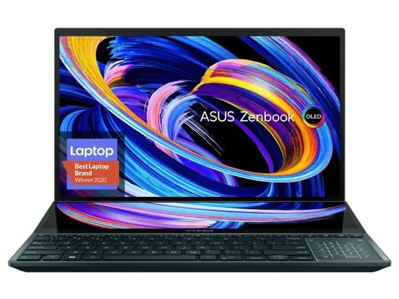 ASUS ZENBOOK PRO DUO 15 OLED (UX582ZM-H901WS), 12TH GEN INTEL, 15.6 DISPLAY, INTEL CORE I9-11900H, 32GB RAM, 1TB SSD, GEFORCE RTX 3060, WINDOWS 11 PRO.