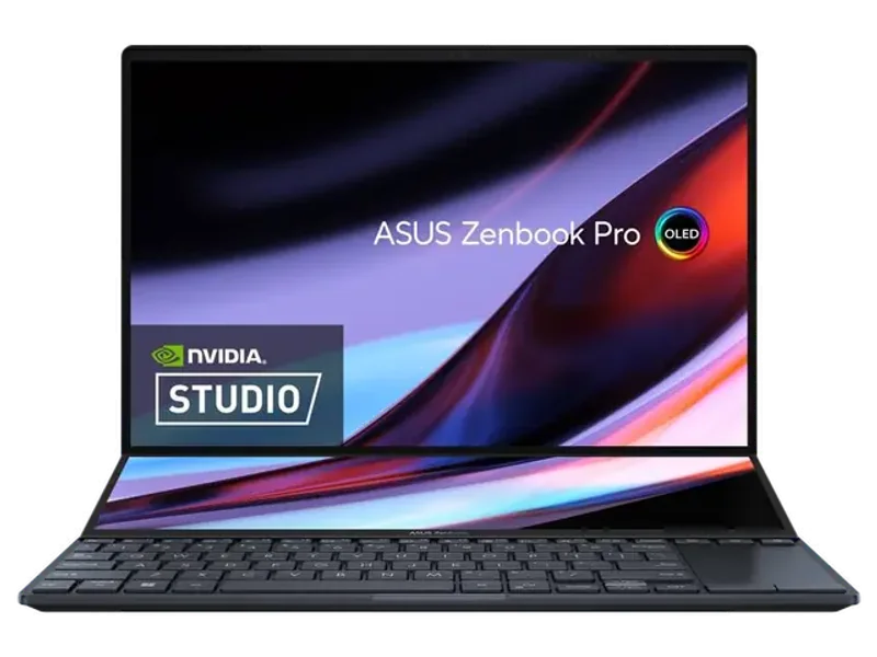 ASUS ZENBOOK PRO 14 DUO OLED WITH DUAL SCREEN TOUCH PANEL INTEL CORE I7 12TH GEN 12700H - (16 GB/1 TB SSD/WINDOWS 11 HOME/INTEL INTEGRATED IRIS XE) UX8402ZA-LM711WS