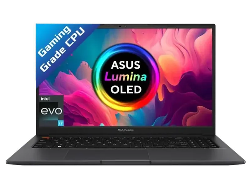 ASUS VIVOBOOK S15 OLED INTEL EVO H SERIES INTEL CORE I7 12TH GEN 12700H - (16 GB/512 GB SSD/WINDOWS 11 HOME) K3502ZA-L702WS THIN AND LIGHT LAPTOP (15.6 INCH, INDIE BLACK, 1.80 KG, WITH MS OFFICE)
