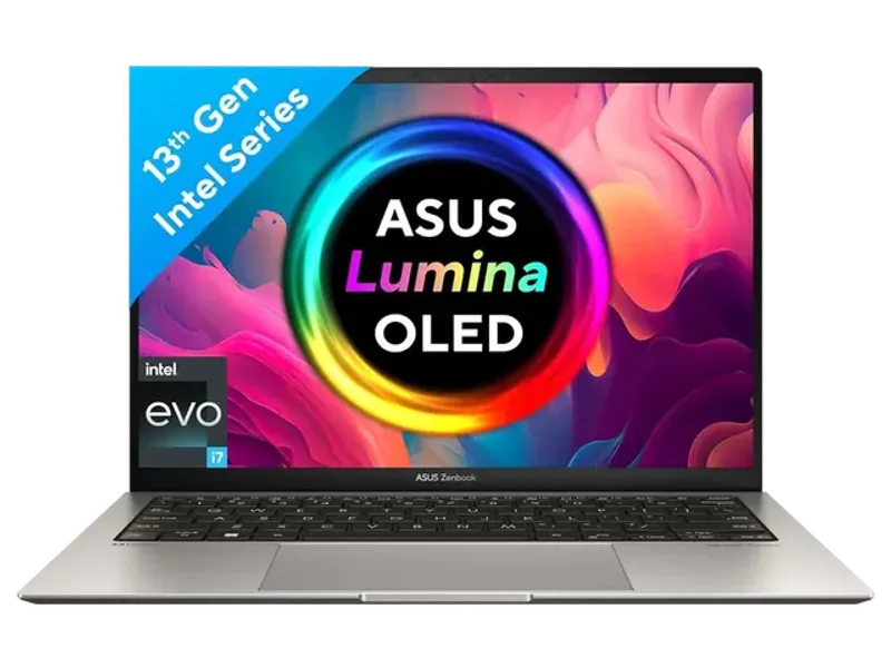 ASUS ZENBOOK S 13 OLED (2023), 1KG WEIGHT & 1CM THIN, INTEL CORE EVO I7-1355U 13TH GEN, 13.3 INCH 2.8K OLED, THIN & LIGHT LAPTOP (32GB/1TB SSD/IRIS XE/WIN 11/OFFICE 2021/63WHRS/GREY), UX5304VA-NQ762WS