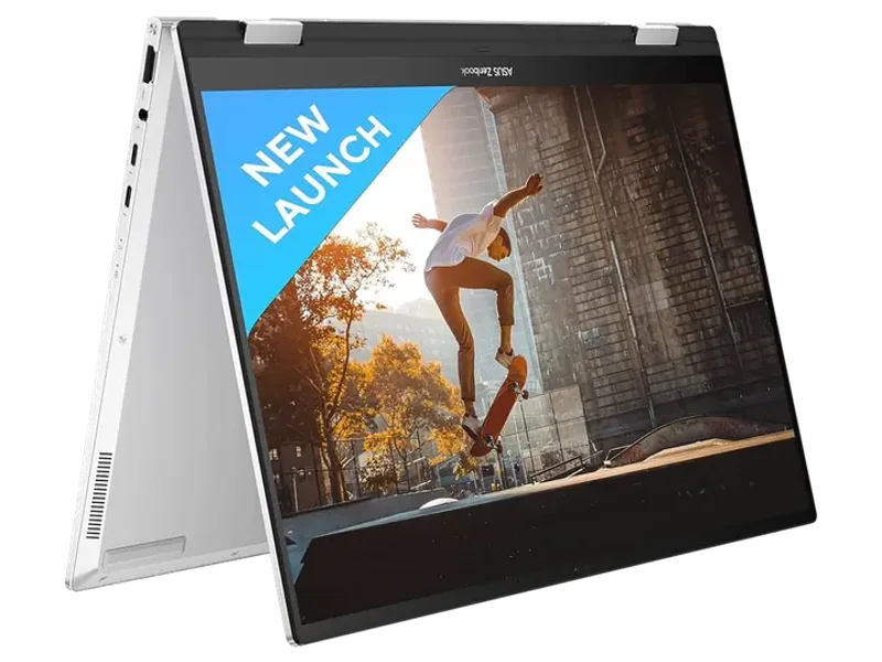 ASUS ZENBOOK 14 FLIP OLED (2023), INTEL CORE EVO I5-1340P 13TH GEN, 14 INCH (35.56 CM) 2.8K 90HZ OLED, THIN & LIGHT LAPTOP (16GB/512GB SSD/WINDOWS 11/OFFICE 2021/75WHR/SILVER/1.5 KG) UP3404VA-KN543WS