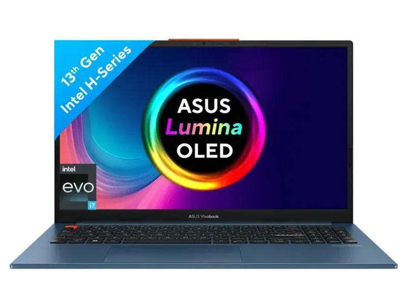 ASUS VIVOBOOK S 15 OLED INTEL EVO H-SERIES INTEL CORE I7 13TH GEN 13700H - (16 GB/512 GB SSD/WINDOWS 11 HOME) S5504VA-MA741WS THIN AND LIGHT LAPTOP (15.6 INCH, SOLAR BLUE, 1.70 KG, WITH MS OFFICE)
