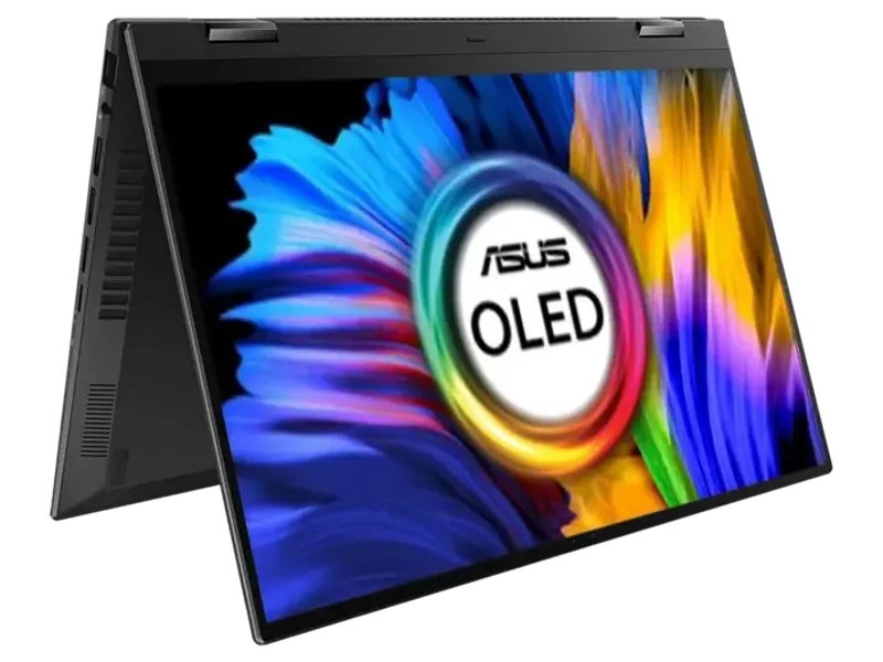 ASUS ZENBOOK 14 FLIP OLED (2022), 14-INCH (35.56 CM) 2.8K OLED TOUCH 90HZ, AMD RYZEN 7 5800H, 2-IN1 LAPTOP (16GB/1TB SSD/OFFICE 2021/WINDOWS 11/INTEGRATED GRAPHICS/BLACK/1.4 KG), UN5401QA-KN701WS