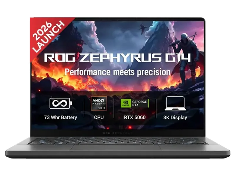 ASUS ROG Zephyrus G14 GA403GM-SY163WS, AMD Ryzen AI 9 465, RTX 5060 GPU, 16GB, 1TB, 14 inch 3K Resolution, Windows 11 Home, Microsoft Office Home 2024, Microsoft 365 Basic, Gaming Laptop
