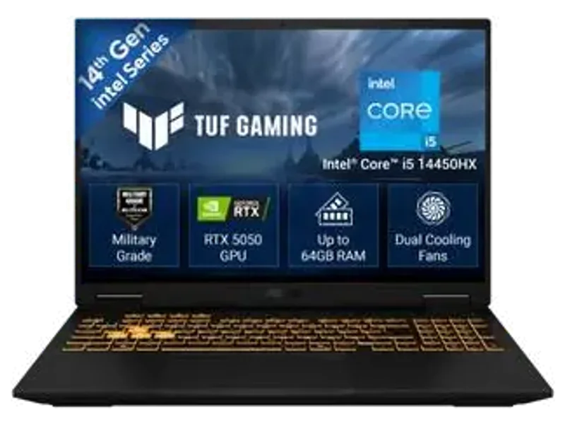 ASUS TUF Gaming 16 (2026) Intel Core i5 14th Gen 14450HX - (16 GB/512 GB SSD/Windows 11 Home/8 GB Grap...