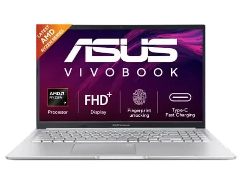 ASUS Vivobook 15, AMD Ryzen 7 170 Processor 16GB, 512GB, AMD Radeon Graphics, 39.62 cms, 15.6 Inch FHD, Windows 11 Home, Office Home 2024 and M365 Basic, 1 Year Validity, M1502NAQ-BQ121WS