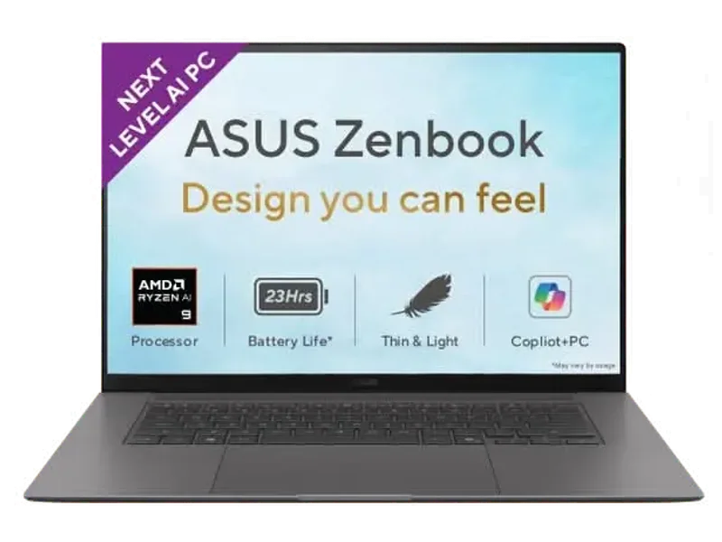 ASUS Zenbook S16, Premium AI Laptop, AMD Ryzen AI 9 465 Processor (32GB/1TB/AMD Radeon Graphics/40.64 cms (16) OLED Touch 3K/Windows 11 Home/Office Home 2024 + M365 Basic (1 Year Validity) UM5606GA-SR248WS