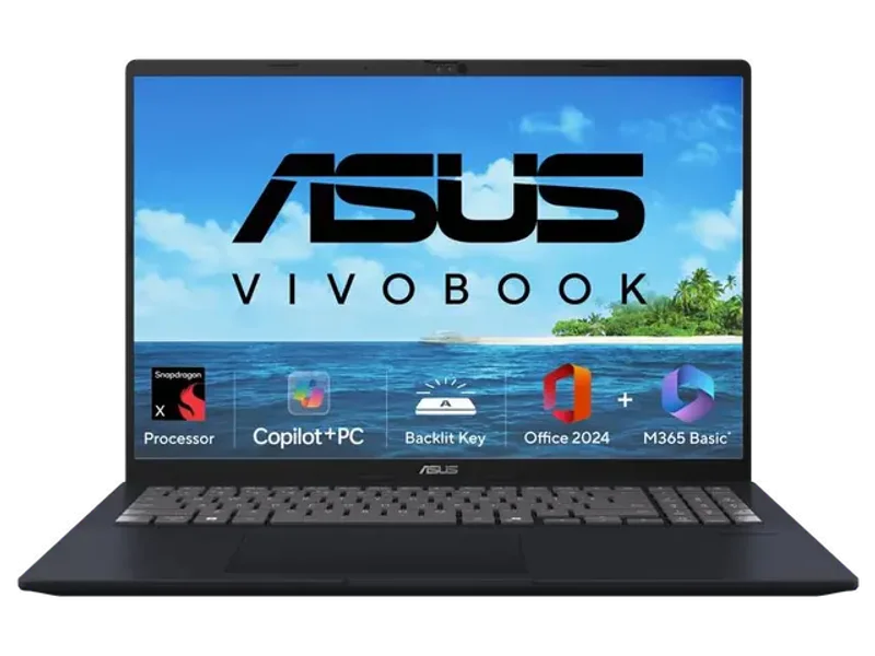 ASUS VIVOBOOK 16, AI POWERED LAPTOP, AMD RYZEN AI 7 350 (16GB/512GB/AMD RADEON GRAPHICS/16.0" WUXGA/WINDOWS 11 HOME/OFFICE HOME 2024 + M365 BASIC (1 YEAR VALIDITY)*) M1607KA-MB109WS