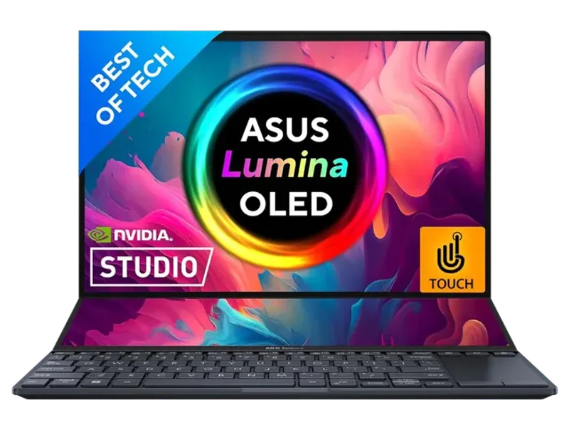 ASUS ZENBOOK PRO 14 DUO OLED (2022) DUAL SCREEN, 14.5" (36.83 CM) 2.8K OLED 120HZ TOUCH, CREATOR/GAMING LAPTOP, INTEL EVO CORE I7 12TH GEN, (16GB/1TB/4GB RTX 3050 TI/BLACK/1.75 KG), UX8402ZE-M711WS