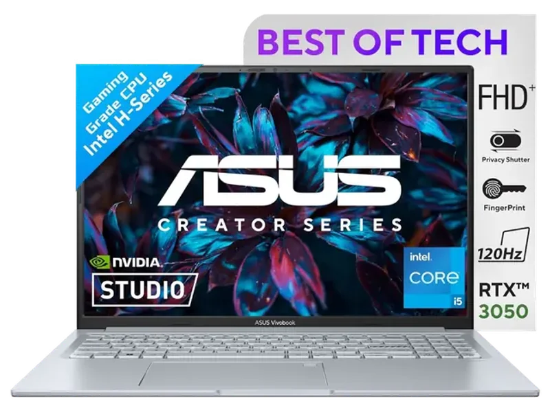 ASUS VIVOBOOK 16X 2023, INTEL CORE I5-13500H 13TH GEN, 16.0-INCH FHD+ 120HZ, CREATOR/GAMING LAPTOP, THIN & LIGHT LAPTOP (16GB/512GB SSD/RTX 3050 4GB/WIN11/FINGERPRINT/SILVER/1.80 KG),K3605VC-MB542WS