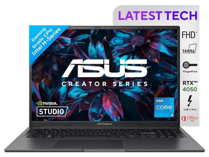 ASUS VIVOBOOK 16X K3605ZU-RP304WS [CI5-12500H 12TH GEN/16GB/512GB SSD/WIN11 HOME+MSO/16.0 INCH/6GB-RTX4050 GRAPHICS /1 YEAR(S)/BLACK]