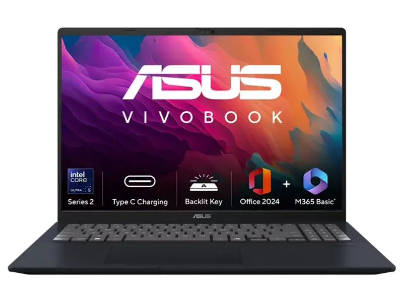 ASUS VIVOBOOK 16 X1607CA-MB139WS [ULTRA5-225H/16GB/512GB SSD/WIN11 HOME+MS24/14.0"/INTEGRATED GRAPHICS/1 YEAR(S)/BLUE]