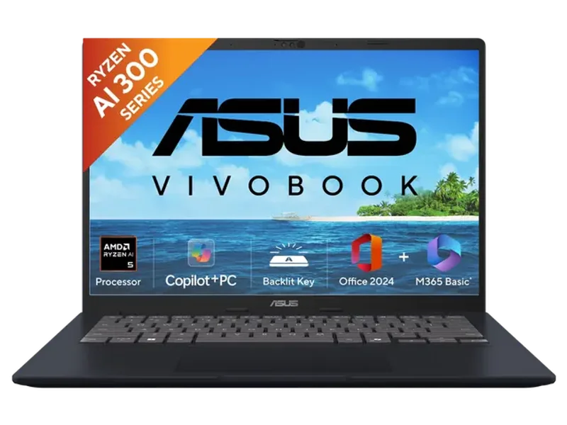 ASUS VIVOBOOK 14 M1407KA-LY132WS [AI R5-330/16GB/512GB SSD/WIN11 HOME+MS24/14.0"/INTEGRATED GRAPHICS/1 YEAR(S)/BLUE]