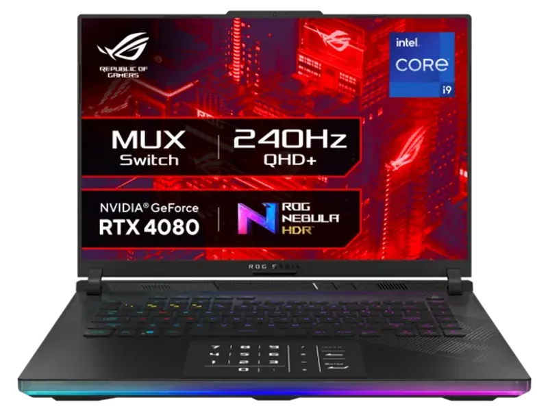 ASUS ROG STRIX SCAR 16 (2024), INTEL CORE I9 14900HX 14TH GEN, 16"(40.64CM) 2.5K QHD+240HZ, GAMING LAPTOP (32GB DDR5/2TB SSD/12GB RTX 4080/WIN11/PER-KEY RGB/90WHR/BLACK/2.65KG),G634JZR-CM932WS