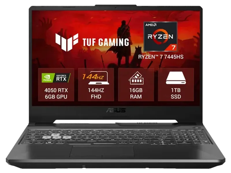 ASUS TUF GAMING A16 FA607NUG-RL189WS [R7-7554HS/16GB/1TB SSD/WIN11 HOME+MSO/16.0"/6GB-RTX4050 GRAPHICS/1 YEAR(S)/GREY]