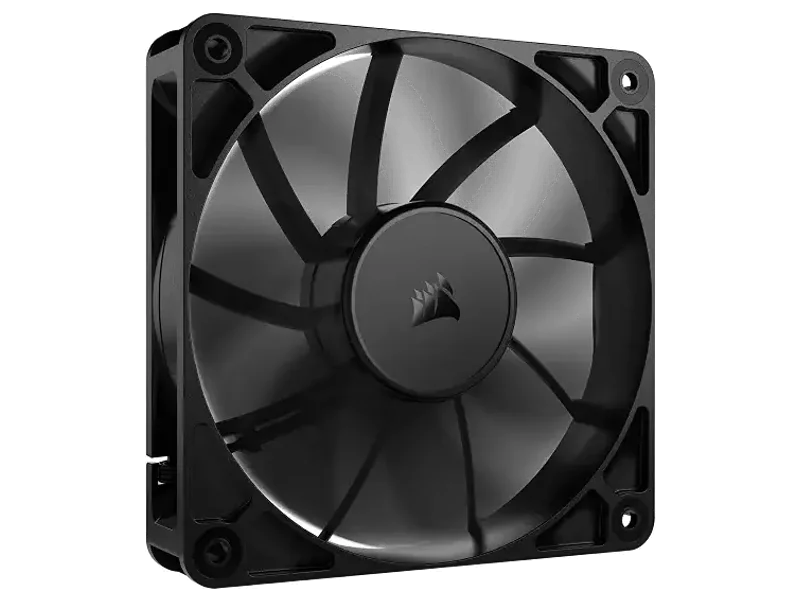 CORSAIR 120mm PWM Fan – Daisy-Chain Connection – Low-Noise – Magnetic Dome Bearing – 4.72" Square – 2100 RPM – 72.8 CFM – Desktop/Laptop Compatible