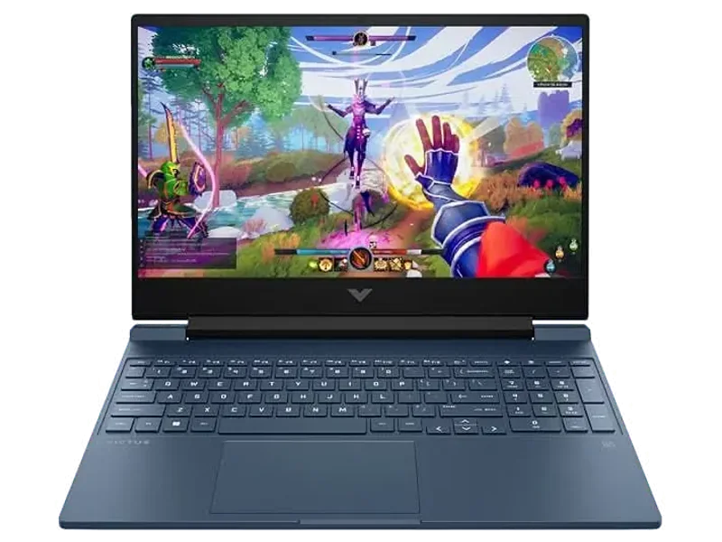HP Smartchoice Victus, AMD Ryzen 7 7445HS 4GB NVIDIA GeForce RTX 2050 - (16 GB/512 GB SSD/Windows 11 Home) FHD,144Hz, 300 nits,15.6'', M365 Office24, Blue, 2.29kg,15-fb3122AX Gaming Laptop