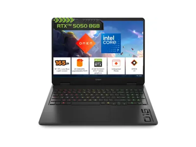 HP OMEN (i7 14th Gen) Intel Core 7 240H - (24 GB/1 TB SSD/Windows 11 Home/8 GB Graphics/NVIDIA GeForce...