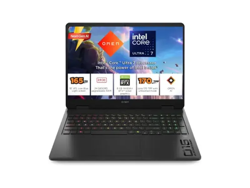 HP OMEN 16 Intel Core Ultra 7 255 H - (24 GB/1 TB SSD/Windows 11 Home/8 GB Graphics/NVIDIA GeForce RTX...