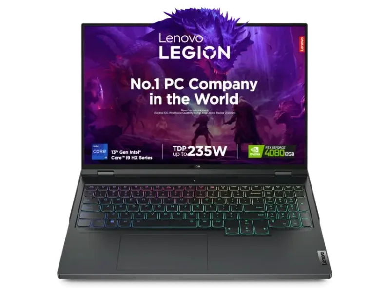 LENOVO LEGION PRO 7 INTEL CORE I9 13TH GEN 13900HX - (32 GB/1 TB SSD/WINDOWS 11 HOME/16 GB GRAPHICS/NVIDIA GEFORCE RTX 4090) 16IRX8H GAMING LAPTOP (16 INCH, ONYX GREY, 2.8 KG, WITH MS OFFICE)