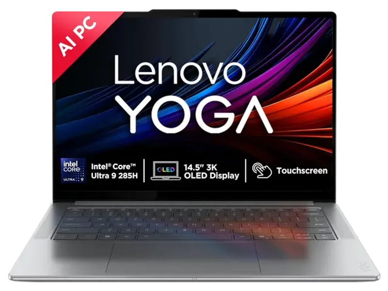 LENOVO YOGA PRO 7 AURA EDITION INTEL EVO CORE ULTRA 9 285H (32GB RAM/1TB SSD/14.5" (36.8CM)/3K OLED TOUCHSCREEN/AI PC/COPILOT+ PC/WINDOWS 11/OFFICE HOME 2024 AI NOW/GREY/1.5KG), 83KF001LIN