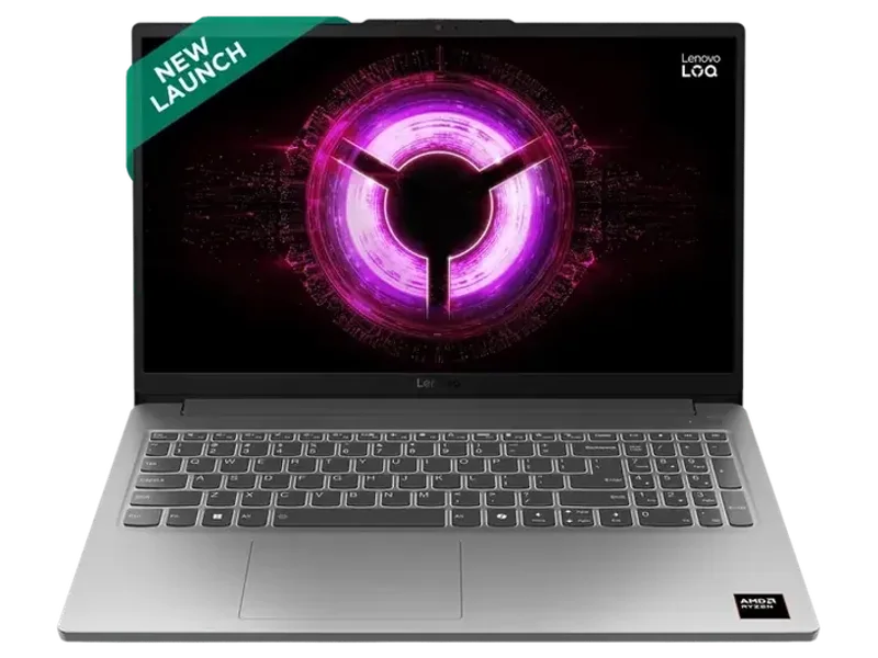 Lenovo LOQ 15ARP10E AMD Ryzen 5 Gaming Laptop, 16GB RAM, 512GB SSD, 6GB Graphics, 15.6 Inch 144 Hz FHD IPS Display, GeForce RTX 3050, Windows 11 Home, MS Office Home 2024, Grey, 1.8 KG