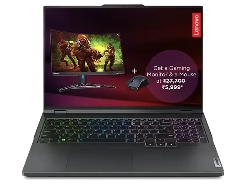 LENOVO LEGION PRO 5 83DF003NIN [CI7-14650HX 14TH GEN/16GB/1TB SSD/WIN11 HOME+MSO/16.0 INCH/8GB-RTX4060 GRAPHICS /1 YEAR(S)/GREY]