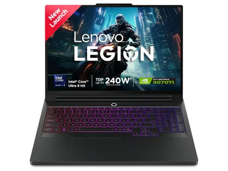 LENOVO LEGION PRO 7 83F500D7IN [ULTRA9-275HX/32GB/1TB SSD/WIN11 HOME+MS24/16.0"/12GB-RTX5070TI GRAPHICS/1 YEAR(S)/BLACK]