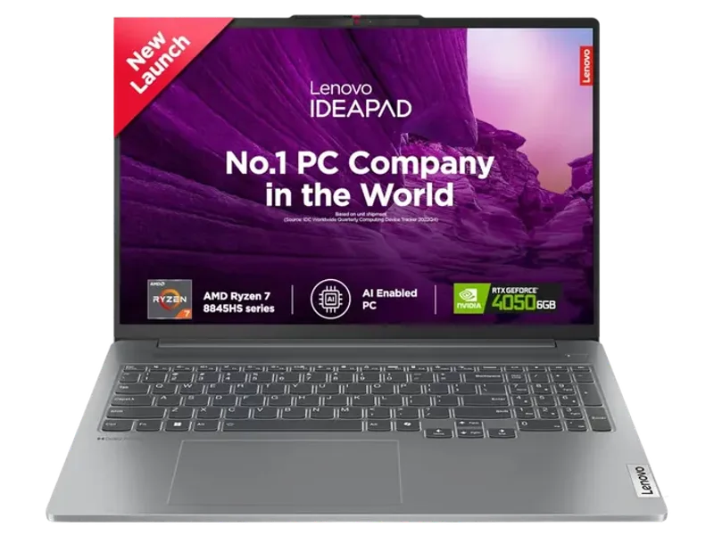 LENOVO IDEAPAD 5 PRO 83D5000SIN [R7-8845HS RYZEN/16GB/1TB SSD/WIN11 HOME+MSO/16.0 INCH/6GB-RTX4050 GRAPHICS /1 YEAR(S)/GREY]