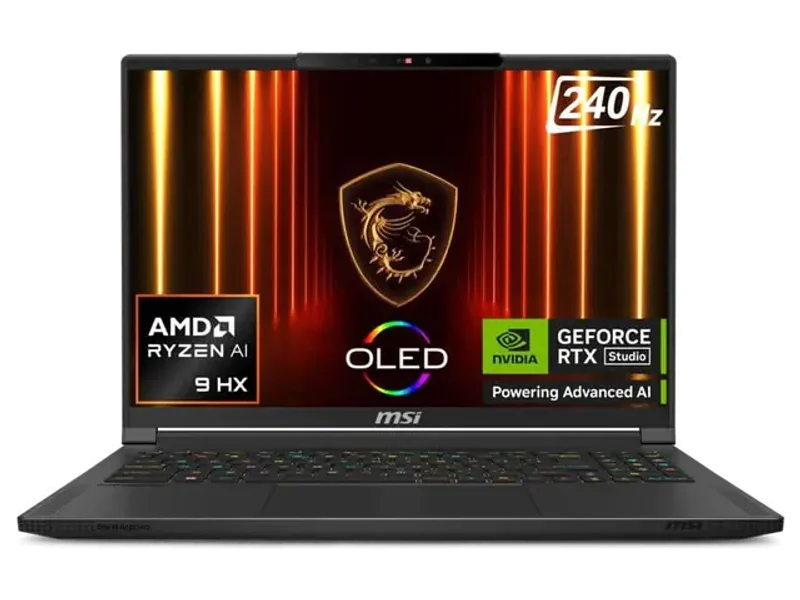 MSI Stealth A16 AI+ AMD Ryzen AI 9 HX 12 Core 370 - (32 GB/2 TB SSD/Windows 11 Home/12 GB Graphics/NVIDIA GeForce RTX 5070 TI/240 HZ) Stealth A16 AI+ A3XWHG-049IN Gaming Laptop (16 Inch, Core Black, 2.1 KG)
