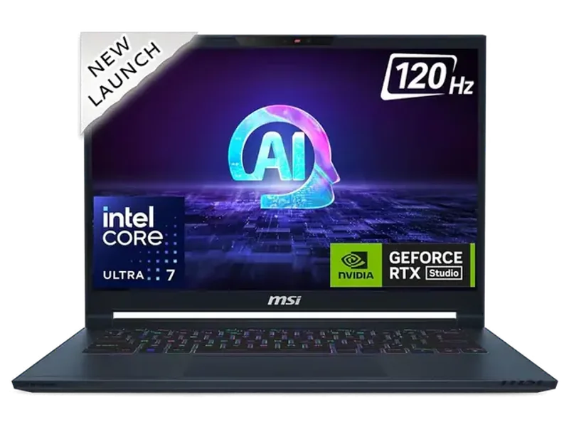 MSI STEALTH 14 AI STUDIO A1VGG-054IN GAMING LAPTOP (INTEL CORE ULTRA 7 155H/ 32GB/ 1TB SSD/ WIN11 HOME/ 8GB GRAPH)