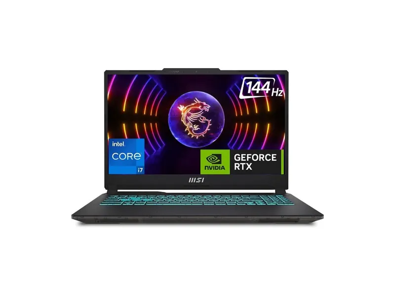 MSI Cyborg 15 Intel Core I7 12TH GEN 12650H - (16 GB/512 GB SSD/Windows 11 Home/8 GB Graphics/NVIDIA GeForce RTX 4060/144 HZ) Cyborg 15 A12VF-069IN Gaming Laptop (15.6 Inch, Translucent Black, 1.98 KG)