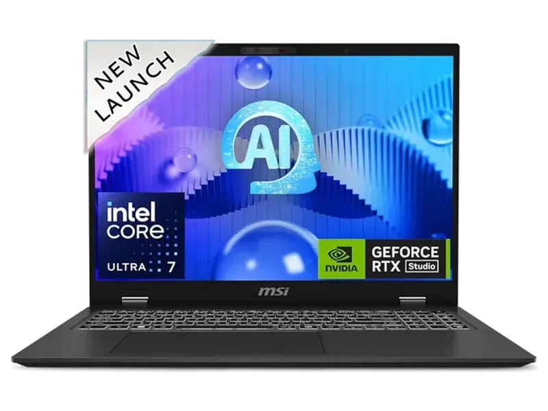 MSI PRESTIGE 16 AI STUDIO B1VEG-071IN LAPTOP ( INTEL CORE ULTRA 7/ 32GB/ 1TB SSD/ WIN11/ 6GB GRAPHICS)