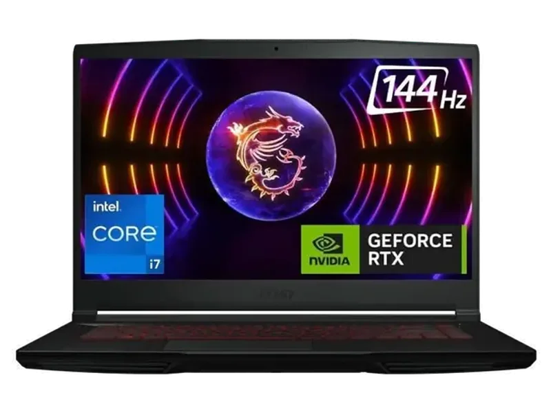 MSI GF63 Intel Core I7 12TH GEN 12650H - (16 GB/512 GB SSD/Windows 11 Home/8 GB Graphics/NVIDIA GeForce RTX 4060/144 HZ) Thin GF63 12VF-663IN Gaming Laptop (15.6 Inch, Black, 1.86 KG)