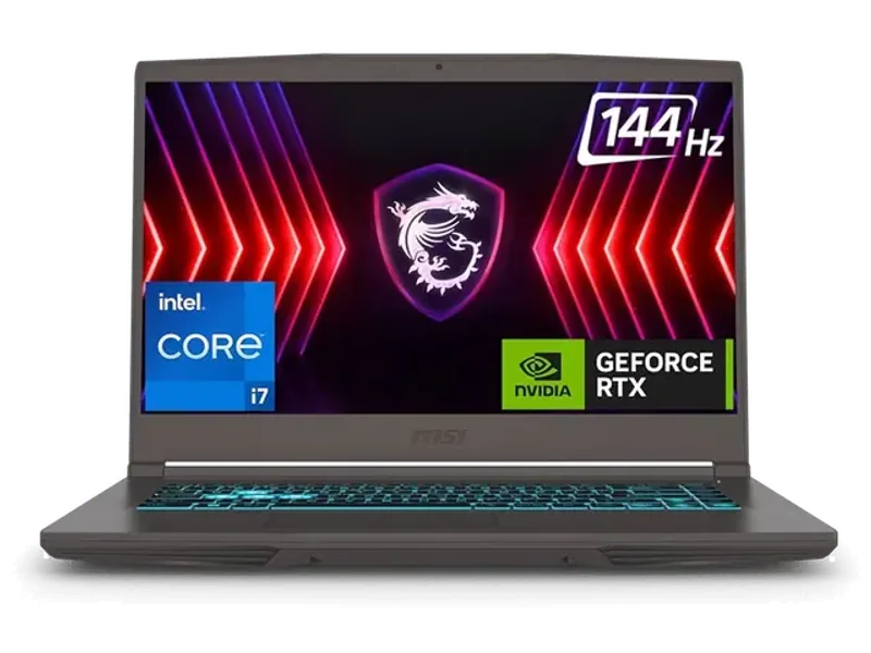 MSI Thin 15, Intel 12TH GEN. I7-12650H, 40cm FHD 144Hz Gaming Laptop (16GB/1TB NVMe SSD/Windows 11 Home/Office 2021/NVIDIA GeForce RTX 3050, GDDR6 4GB/Cosmos Gray/1.86KG) B12UC-2239IN