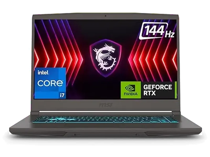 MSI Thin 15 2238IN Laptop (Intel 12TH GEN. Core I7-12650H / 40cm FHD 144Hz / 16GB / 512GB NVMe SSD / Windows 11 Home / MSO H&S 21 / NVIDIA GeForce RTX 4050)