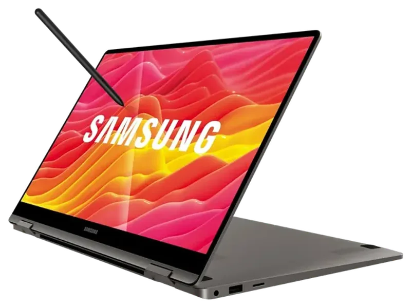 SAMSUNG GALAXY BOOK3 360 INTEL 13TH GEN I5 EVOTM 39.6CM(15.6") SUPER AMOLED 2-IN-1 TOUCHSCREEN LAPTOP (16 GB/512GB SSD/WINDOWS11/MS OFFICE/BACKLIT KB/FINGERPRINT SENSOR/GRAPHITE/1.46KG),NP750QFG-KA2IN