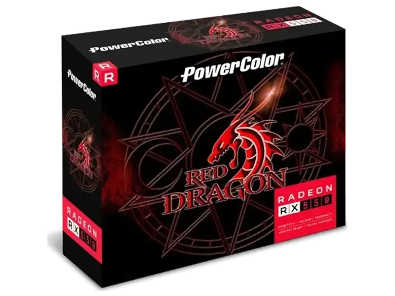 POWER COLOR Red Dragon AMD RX 550, 2GB GDDR5 Graphics Card