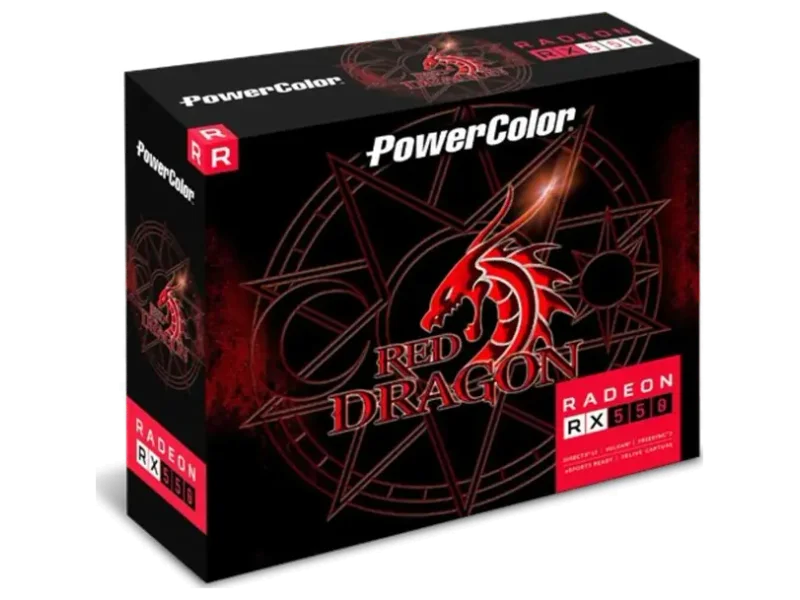 POWER COLOR RED DRAGON AMD RX550 2GB GDDR5 GRAPHICS CARD
