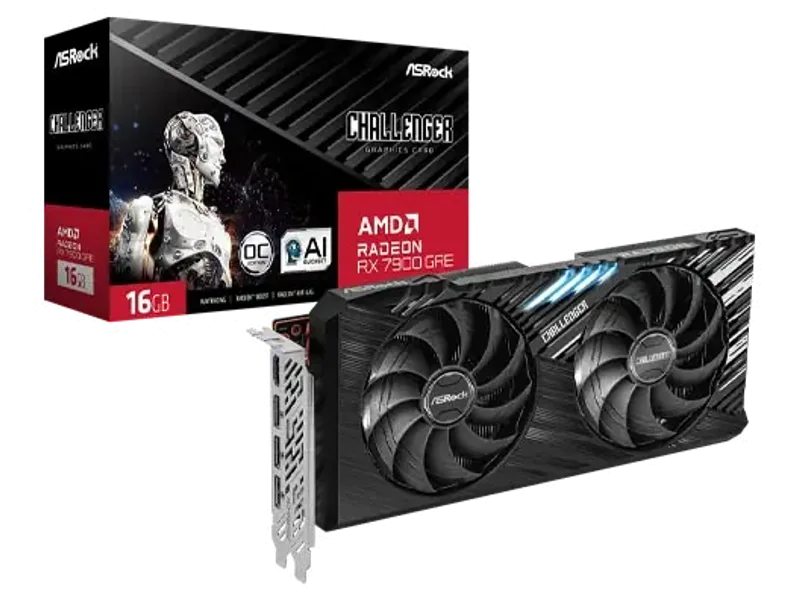 Asrock AMD Radeon RX 7900 GRE Challenger 16GB OC Graphic Card RX7900GRE CL 16GO