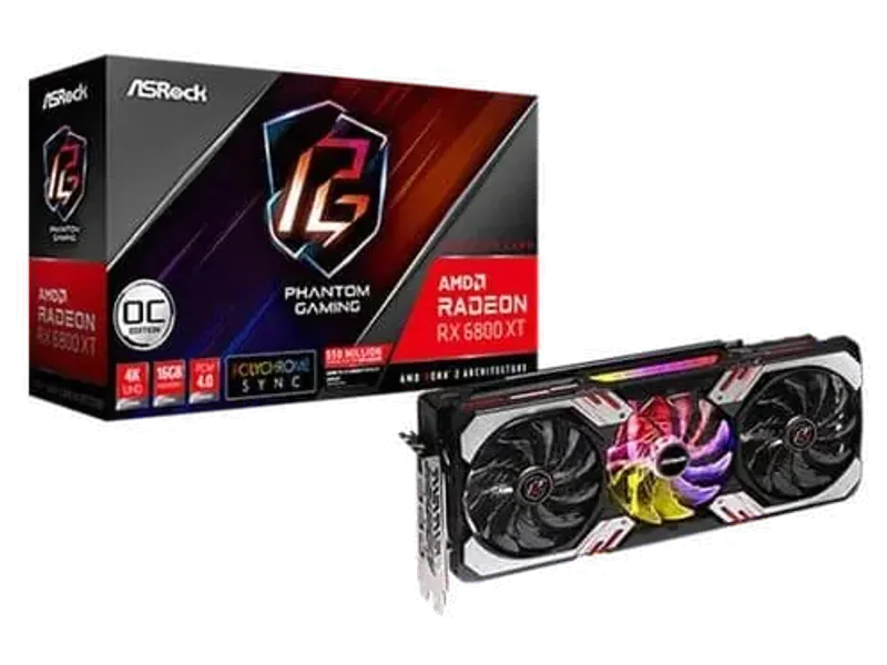 ASROCK Radeon RX 6800 XT Phantom Gaming D OC 16GB AMD Graphic Card