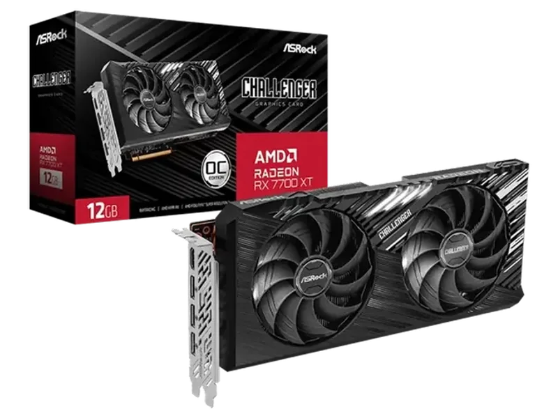 ASROCK Radeon RX 7700 XT Challenger OC 12GB AMD Graphic Card