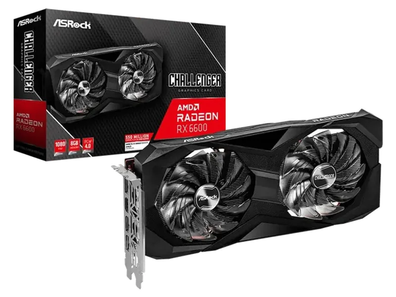 ASROCK AMD RADEON RX6600 8GB CHALLENGER DUAL GRAPHIC CARD