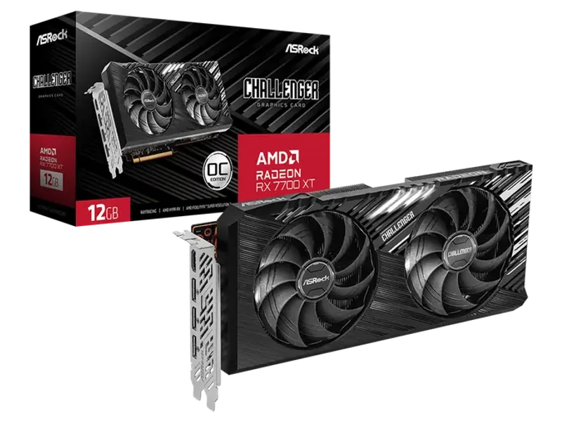 ASROCK AMD RADEON RX7700XT 12GB CHALLENGER OC GRAPHIC CARD