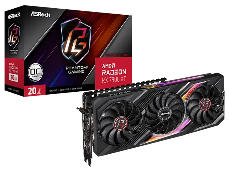 ASROCK AMD RADEON RX7900XT 20GB PHANTOM GAMING OC GRAPHIC CARD